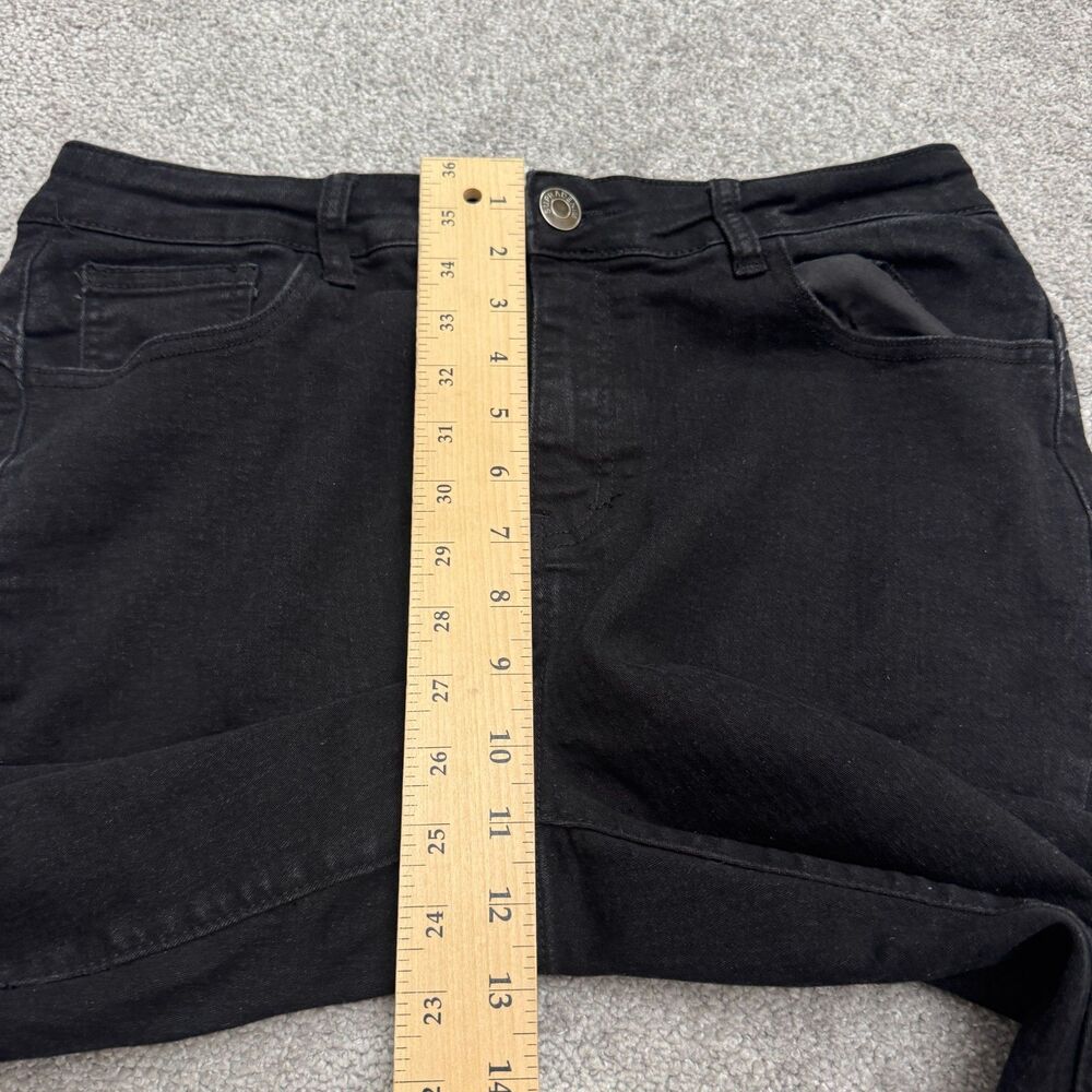 Supra Denim High Rise Capri Cropped Jeans Womens 14 Black Stretch Casual 32x20 - Picture 9 of 16